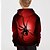 billige Hættetrøjer og sweatshirts til drenge-Børn Drenge Hattetrøje Langærmet Rød 3D-udskrivning SPIDER Skole Daglig Indendørs Aktiv Sød Stil 4-12 år / Efterår