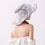cheap Hats-Women&#039;s Party Party Wedding Special Occasion Party Hat Solid Color Flower Beige Black Hat Portable Sun Protection Ultraviolet Resistant / Casual / Gray / Fall / Winter / Spring