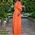 cheap Women&#039;s Jumpsuits-Women&#039;s Jumpsuit Solid Colored Button Casual V Neck Wide Leg Street Daily Wear Long Sleeve Regular Fit Orange S M L Fall