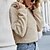 billige Hættetrøjer &amp; sweatshirts-Dame Vanlig Pullover-hættetrøje Hættetrøje i fleece Afslappet Fuzzy Hættetrøjer Sweatshirts Kakifarvet Lyseblå