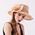 cheap Hats-Women&#039;s Elegant &amp; Luxurious Party Wedding Street Party Hat Flower Flower Mesh Beige Black Hat Portable Sun Protection Ultraviolet Resistant / White / Gray / Pink / Fall / Winter