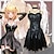 cheap Anime Cosplay-Inspired by Death Note Misa Anime Cosplay Costumes Japanese Cosplay Suits Dresses Dress Gloves Socks For Women&#039;s / Necklace / Gothic Style / Necklace