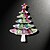 abordables Broches de la Mujer-Mujer Navidad Fiesta Víspera de Todos los Santos Blanco Rojo Oso polar Árbol de Navidad Sombrero / Verde / Otoño / Invierno / Unisexo / Legierung