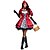 preiswerte Anime Cosplay-Rotkäppchen Cosplay Kostüm Damen Erwachsene Halloween Halloween Halloween Fest / Feiertage Terylen Rot Damen Einfach Karneval Kostüme Print / Kleid / Handschuhe / Umhang / Kleid / Handschuhe