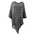 cheap Cardigans-Women&#039;s Shirt Shrugs Ponchos Capes Black Khaki Red Tassel Print Geometric Casual Weekend Long Sleeve V Neck Ponchos Capes Long Loose Fit One-Size