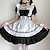 billige Anime cosplay-Inspirert av Cosplay Stuepike Kostumer Anime  &quot;Cosplay-kostymer&quot; Japansk Cosplay-drakter Kjoler Kjole Nakkeklær Armband Til Dame / Søte Lolita / Gotisk Lolita