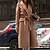 cheap Coats &amp; Trench Coats-Women&#039;s Winter Coat Long Overcoat Open Front Lapel Pea Coat with Belt Thermal Warm Windproof Trench Coat with Pockets Elegant Slim Fit Lady Jacket Fall Outerwear Long Sleeve Gray Black Khaki