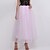abordables Skirts-jupe femme swing tulle jupe longue maxi noir blanc rose vin jupes été superposées doublé streetwear élégant vacances d&#039;été taille unique