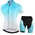 cheap Cycling Clothing-21Grams Women&#039;s Short Sleeve Cycling Jersey with Shorts Mountain Bike MTB Road Bike Cycling Green Blue Yellow Polka Dot Gradient Bike Spandex Polyester Clothing Suit 3D Pad Breathable Quick Dry