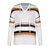 cheap Sweaters-Women&#039;s Sweater Jumper Knit Knitted Hooded Striped Home Daily Stylish Casual Fall Winter White S M L / Long Sleeve / Regular Fit