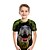 billige T-skjorter og skjorter til gutter-Barn Gutt T skjorte Kortermet Dinosaur 3D-utskrift Dyr Trykt mønster Grågrønn Marineblå Svartgrå Barn Topper Sommer Aktiv Dagligdagstøy Normal 4-12 år