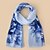 cheap Scarves &amp; Bandanas-Women&#039;s Chiffon Scarf Blue Multi-color Holiday Daily Wear Scarf Graphic / All Seasons