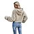 preiswerte Kapuzenpullis &amp; Sweatshirts-Damen Glatt Pullover Hoodie Sweatshirt Fleece-Hoodie nette Art Kapuzenpullover Sweatshirts Purpur Khaki
