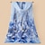 abordables Scarves &amp; Bandanas-Mujer Bufandas de gasa Azul Multicolor Festivos Ropa Cotidiana Bufanda Gráfico / Gasa / Todas las Temporadas