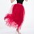 abordables Skirts-jupe femme swing tulle jupe longue maxi noir blanc rose vin jupes été superposées doublé streetwear élégant vacances d&#039;été taille unique