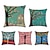 cheap Throw Pillows,Inserts &amp; Covers-Set of 5 Faux Linen Throw Pillow Case Pastrol Oil Painting Style Cushion Cover Home Sofa Decorative Outdoor Cushion for Sofa Couch Bed Chair