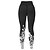 cheap Exercise, Fitness &amp; Yoga Clothing-21Grams® Women&#039;s Yoga Pants High Waist Cropped Leggings Floral / Botanical Tummy Control Butt Lift Dark Gray Yoga Fitness Gym Workout Sports Activewear High Elasticity / Athletic / Athleisure