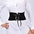 abordables Belts-Mujer Cinturón Ancho Negro Diario Vestido Cinturón Color sólido / Todas las Temporadas