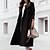 cheap Coats &amp; Trench Coats-Women&#039;s Winter Coat Long Overcoat Open Front Lapel Pea Coat with Belt Thermal Warm Windproof Trench Coat with Pockets Elegant Slim Fit Lady Jacket Fall Outerwear Long Sleeve Gray Black Khaki