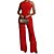 cheap Women&#039;s Jumpsuits-Women&#039;s Jumpsuit Solid Colored Backless Casual Halter Neck Sleeveless Regular Fit Black Red Yellow S M L Fall