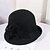 cheap Hats-Women&#039;s Party Hat Flower Party Wedding Street Wine Black Pure Color Hat / Gray / Fall / Winter