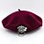 cheap Hats-Women&#039;s Beret Hat Pure Color Party Wedding Street Wine Black Hat / Red / Green / Fall / Winter / Newsboy Cap