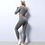 cheap Exercise, Fitness &amp; Yoga Clothing-Women&#039;s Tracksuit Activewear Set Yoga Suit 2pcs 2 Piece Winter Cropped Leggings Crop Top Clothing Suit Solid Color Pink Grey Yoga Fitness Gym Workout Nylon Tummy Control Butt Lift 4 Way Stretch Long