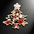 cheap Women&#039;s Brooches-Women&#039;s Christmas Party Halloween White Red Polar Bear Christmas Tree Hat / Green / Fall / Winter / Unisex / Alloy