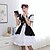 cheap Anime Cosplay-Inspired by Cosplay Maid Costume Anime Cosplay Costumes Japanese Cosplay Suits Dresses Dress Bow Headwear For Men&#039;s Women&#039;s