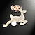 abordables Les Broches de la femme-cerf sika ours polaire halloween citrouille goutte d&#039;huile broche arbre de noël chapeau couronne strass broche perle broche