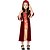 cheap Cosplay &amp; Costumes-Witch Priestess Costume Party Prom Girls&#039; Child&#039;s Teen Retro Vintage Medieval Halloween Festival / Holiday Velvet Drak Red Easy Carnival Costumes / Dress / Dress