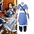 abordables Cosplay de Manga-Inspiré par Avatar: la légende de Korra Katara Manga Costumes de Cosplay Japonais Costumes de Cosplay Collant / Combinaison Pantalon Gants Pour Homme / Tour de Cou / Tour de Cou