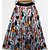 cheap Skirts-Women&#039;s Streetwear Maxi Swing Skirts Holiday Weekend Graphic Patterned Animal Pleated Green Blue Purple S M L / Loose / Print