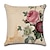 cheap Throw Pillows,Inserts &amp; Covers-5 pcs Pillow Cover Rustic Floral Zipper Square Traditional Classic / Living Room