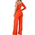 cheap Women&#039;s Jumpsuits-Women&#039;s Jumpsuit Solid Colored Lace up Casual Daily One Shoulder Casual Daily Wear Long Sleeve Regular Fit White Black Fuchsia S M L Fall