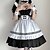 billige Anime cosplay-Inspirert av Cosplay Stuepike Kostumer Anime  &quot;Cosplay-kostymer&quot; Japansk Cosplay-drakter Kjoler Kjole Nakkeklær Armband Til Dame / Søte Lolita / Gotisk Lolita