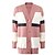 cheap Cardigans-Women&#039;s Cardigan Color Block Knitted Stylish Long Sleeve Regular Fit Sweater Cardigans Fall Winter Open Front Blushing Pink khaki