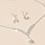 abordables Pendientes-1 juego Los sistemas nupciales de la joyería For Mujer Fiesta Regalo Formal Brillante Legierung Lámparas Araña Gota / Pedida