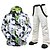 cheap Ski Wear-MUTUSNOW Men&#039;s Ski Jacket with Bib Pants Ski Suit Outdoor Thermal Warm Waterproof Windproof Breathable Winter Snow Suit Clothing Suit Hooded for Winter Sports
