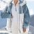 cheap Coats &amp; Trench Coats-Women&#039;s Teddy Coat Sherpa jacket Fleece Jacket Patchwork Regular Coat White Gray Light Green Sky Blue Red Street Elegant Zipper Fall Hoodie Regular Fit S M L XL XXL 3XL