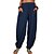 abordables Pantalons femme-Femme Pantalon en lin Mélange de Lin &amp; Coton Maillard Noir Blanche Uni Yoga Casual Eté Printemps