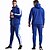 cheap Tops-Men&#039;s Patchwork 2 Piece Tracksuit Sweatsuit Casual Long Sleeve Winter Breathable Sweat wicking Fitness Gym Workout Running Sportswear Activewear Solid Colored Black Grey Dark Blue / Hoodie / Full Zip