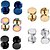 cheap Others-Men&#039;s Stud Earrings flat back Stainless Steel Earrings Jewelry Rainbow / Silver / Gold For Party Wedding Office / Career Dailywear Masquerade Engagement Party