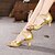 billige Others-Dame Sko til latindans Ballett Salsasko Line Dance Sandaler Spenne Tykk hæl Sølv Blå Gull Spenne Mousserende sko / Glitrende glitter / Semsket skinn / Glitrende glitter / EU42