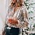 cheap Tops &amp; Blouses-Women&#039;s Sparkly Sequin Khaki Blouse with Lantern Sleeves