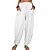 preiswerte Damenhosen-Damen Leinenhose Leinen Baumwoll Mischung Maillard Schwarz Weiß solide Yoga Normal Sommer Frühling