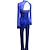 cheap Ice Skating-Figure Skating Pants Women&#039;s Girls&#039; Ice Skating Bodysuit Jumpsuit Outfits Black Royal Blue Fleece Mesh Spandex Open Back Patchwork Training Competition High Elasticity Skating Wear Crystal / Winter