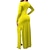 cheap Women&#039;s Jumpsuits-Women&#039;s Jumpsuit Solid Colored Cut Out Casual Crew Neck Date Going out Long Sleeve Regular Fit Black Red Yellow S M L Fall