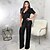 cheap Women&#039;s Jumpsuits-Women&#039;s Jumpsuit Solid Color Sexy Short Sleeve Regular Fit Black Silver Gold S M L Spring