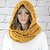 cheap Scarves &amp; Bandanas-Women&#039;s Infinity Scarf Black Yellow Light Gray Causal Daily Holiday Scarf Pure Color / Basic / Fall / Winter / Polyester